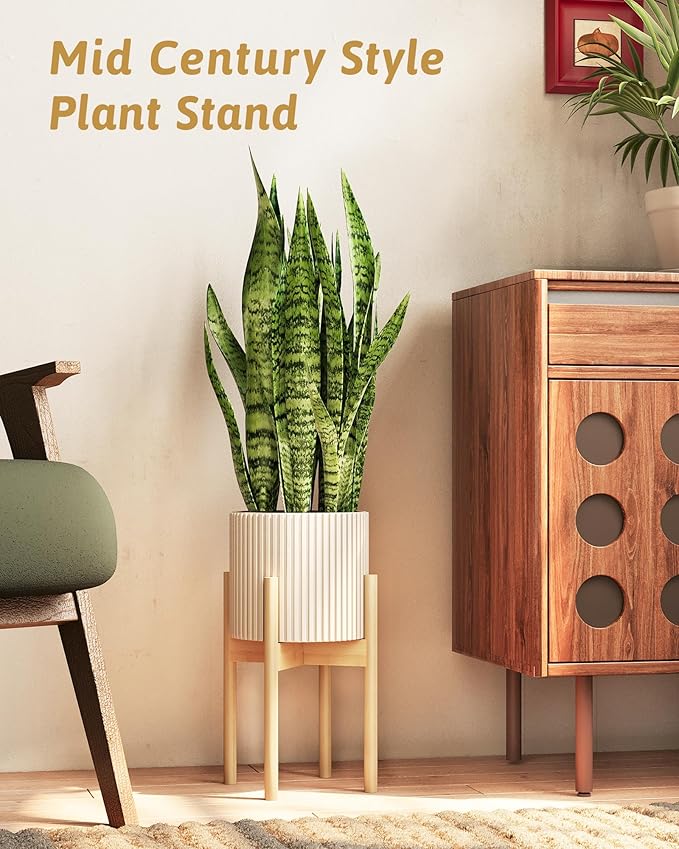 Adjustable Plant Stand Indoor, Bamboo Plant Stand Fits 8 9 10 11 12 Inches - Image 6