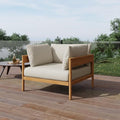 Acanva Modern Outdoor Patio Furniture Set, All-Weather Aluminium Conversation by acanva