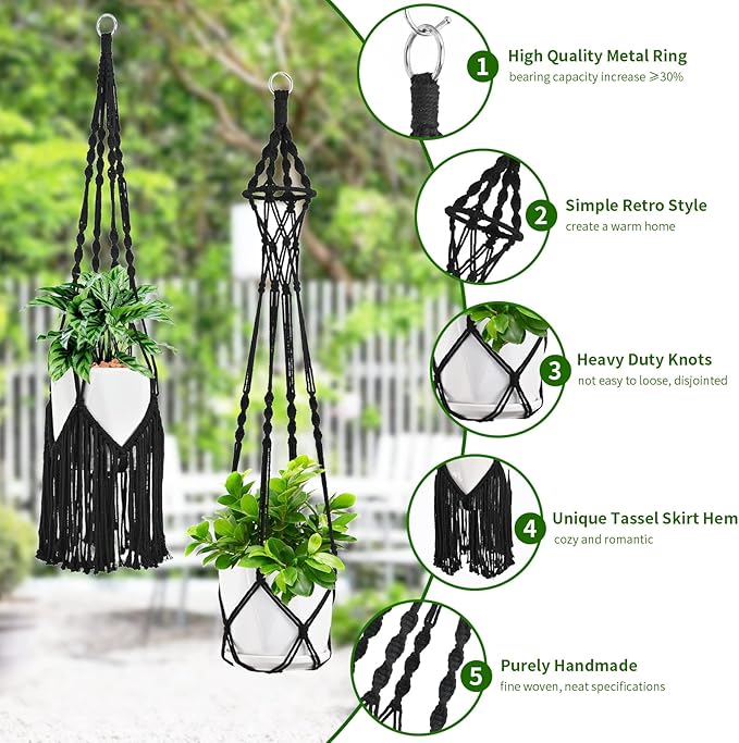 Macrame Plant Hangers - Image 2