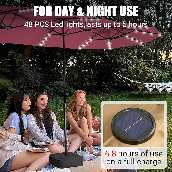 LEVELEVE 14FT Large Patio Umbrella - Image 5