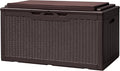 Devoko 100 Gallon Deck Box, Waterproof Resin Outdoor Storage Box by DEVOKO