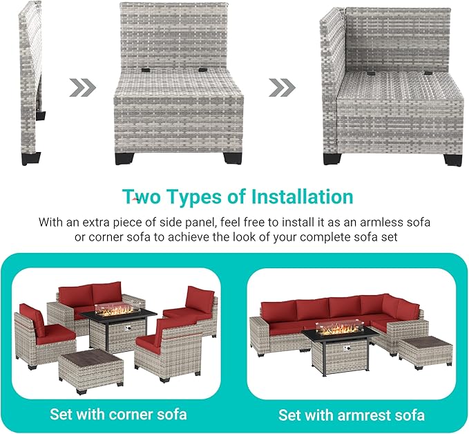 7-Piece Outdoor Patio Furniture Set - Image 3