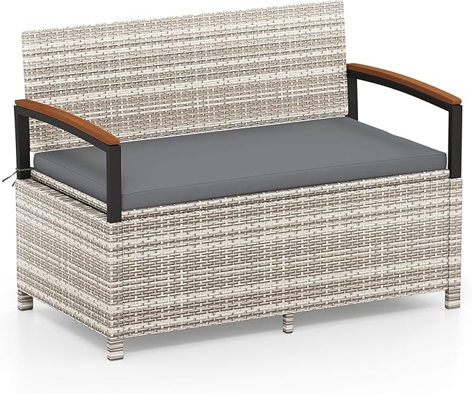 Tangkula 46 Gallon Outdoor Bench by TANGKULA