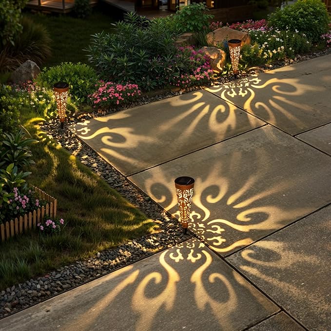 Go2garden 6Pcs Garden Solar Lights Outdoor Stakes Decorative Lighting - Image 4