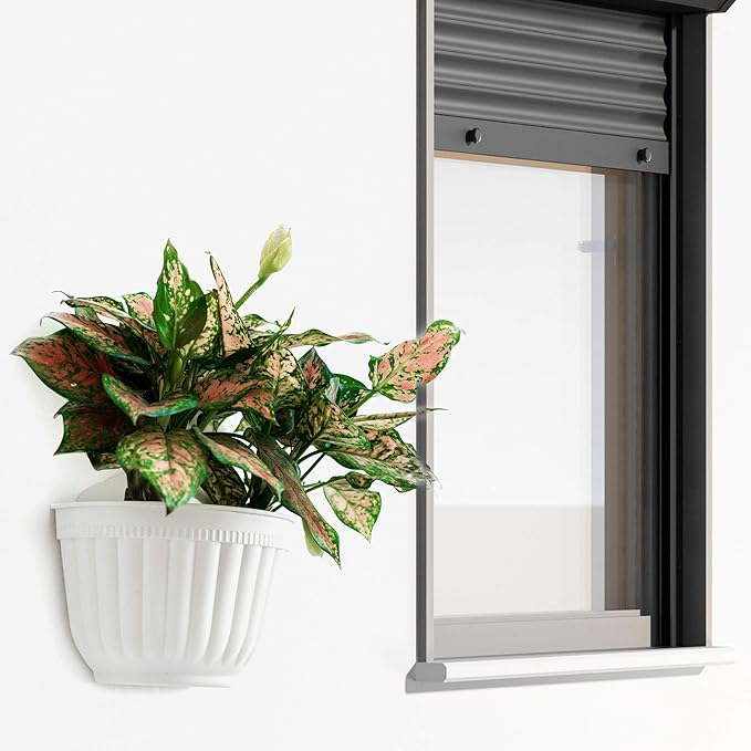 ORIMERC 6 Pcs Plastic Large Wall Plant Pots Vertical Garden Living Wall Mounted - Image 7
