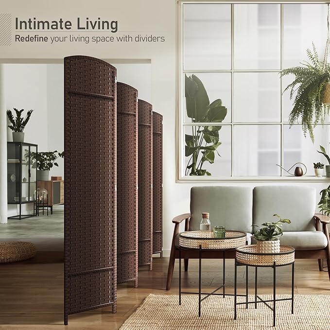 Sorbus 8 Panel Room Divider 6 ft. Tall - Image 2