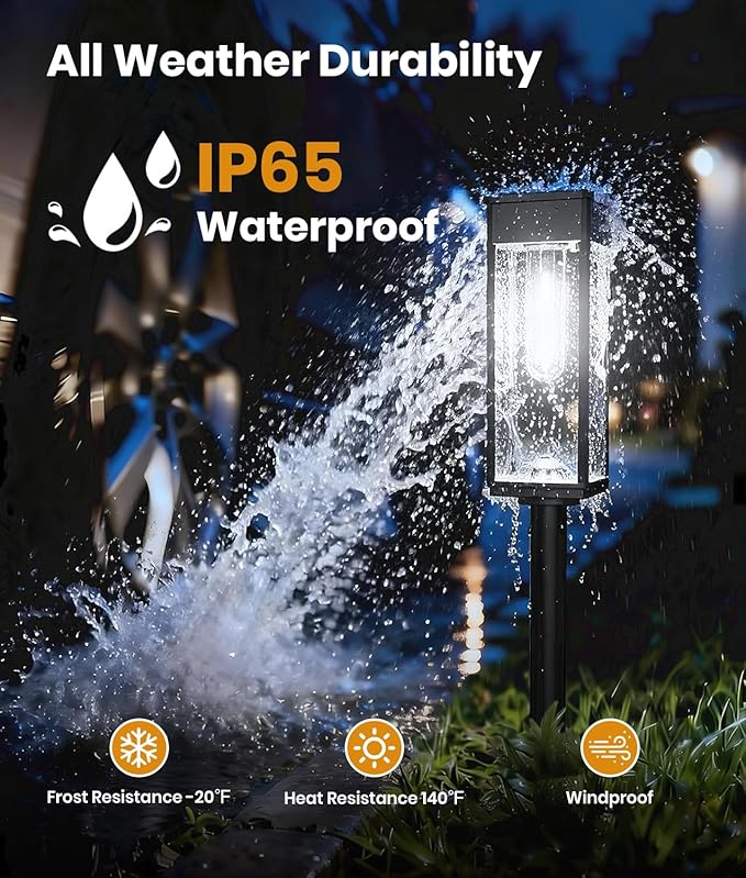 Solar Pathway Lights Outdoor, 12 Pack Bright Solar Lights Outdoor, Auto On/Off - Image 6
