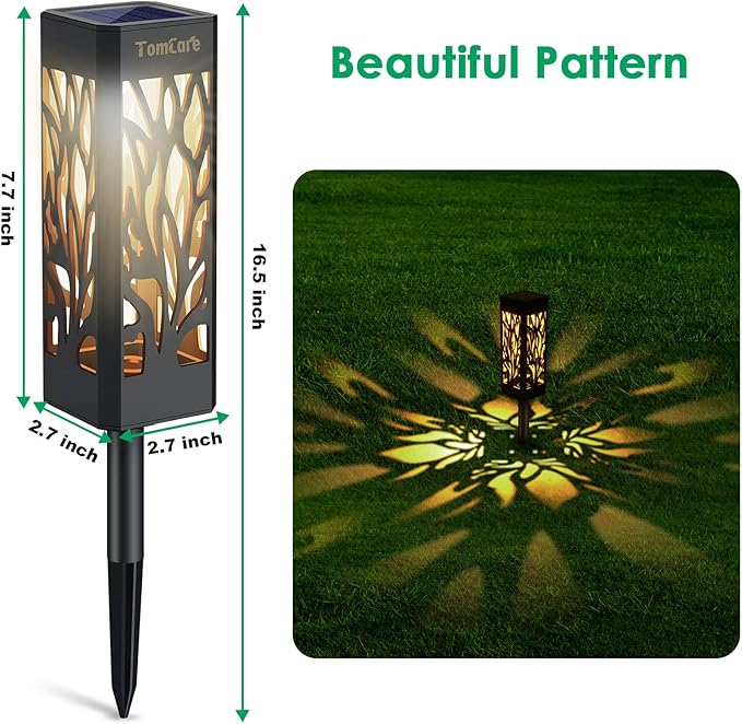 TomCare Solar Lights Outdoor Upgraded Bright Solar Pathway Lights Bigger Size - Image 3