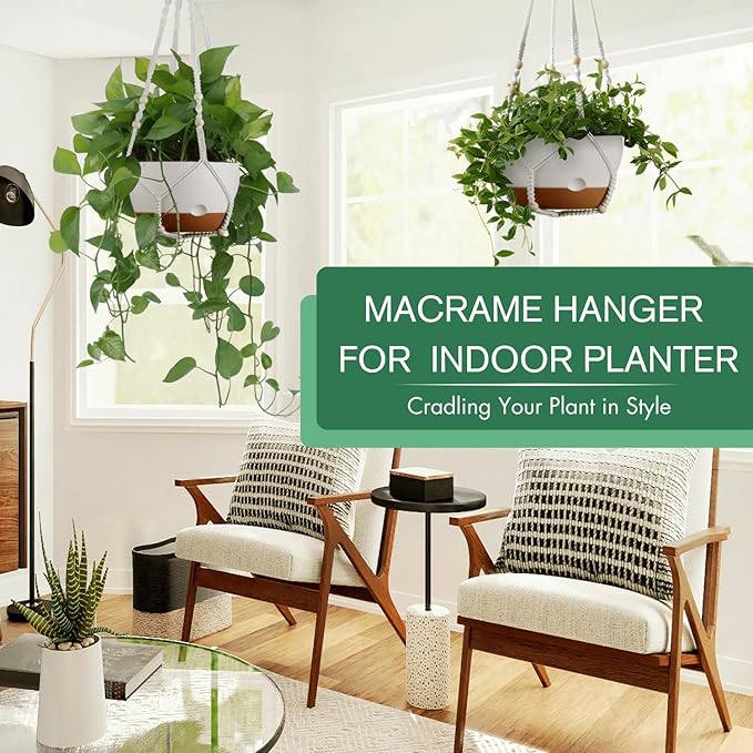 Set of 2-10 Inch Hanging Planters - Image 2