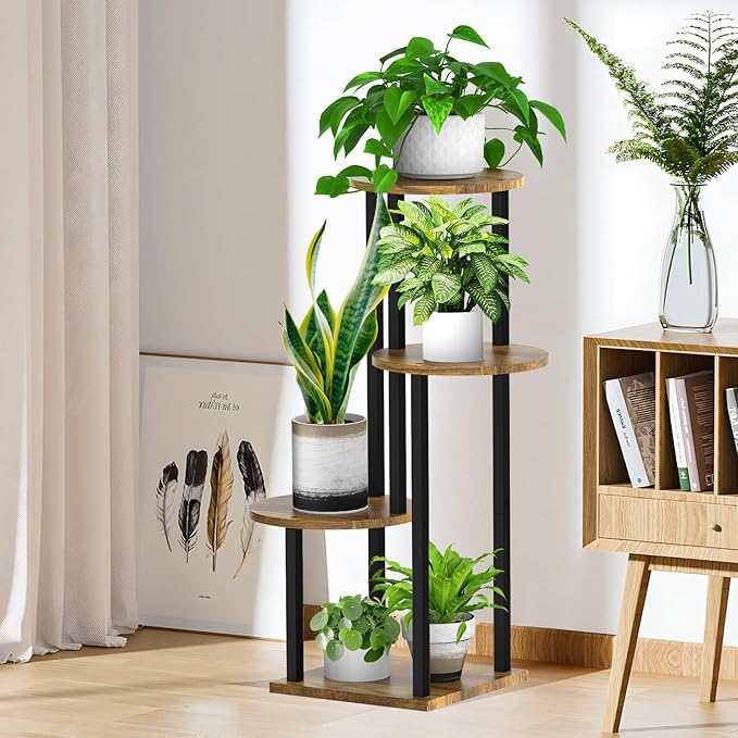 Plant Stand Indoor, 4 Tier Thickened Metal Corner Plant Shelf - Image 5