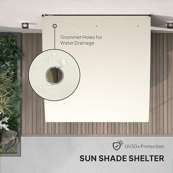 Outsunny 10' x 10' Outdoor Pergola Gazebo - Image 5