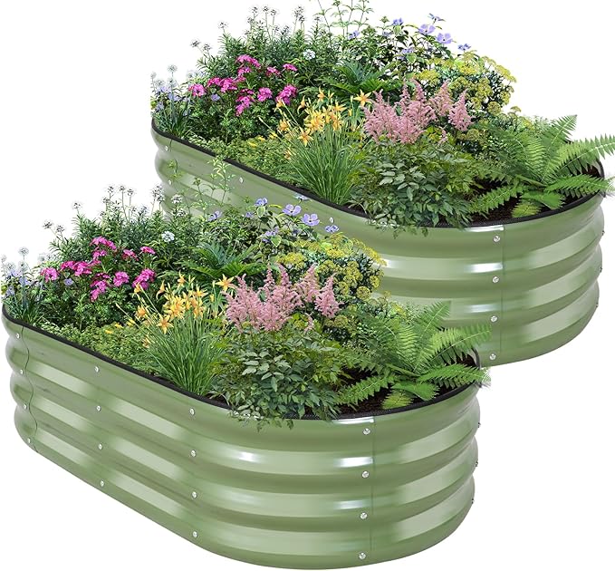 Galvanized Raised Garden Bed by BIRDSINYARD