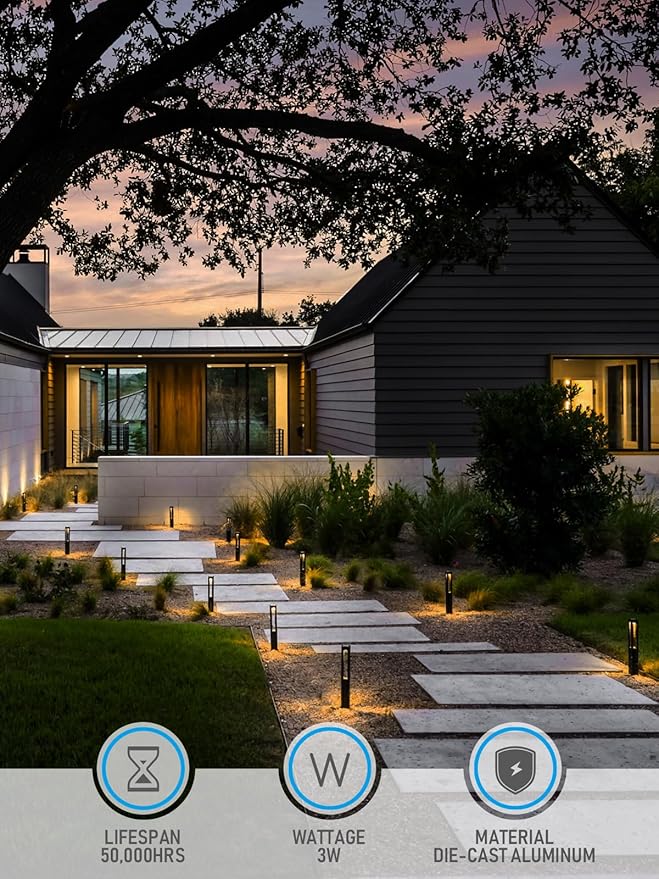 LEONLITE Low Voltage Path Lights, 3W LED Landscape Pathway Lights, Outdoor - Image 3