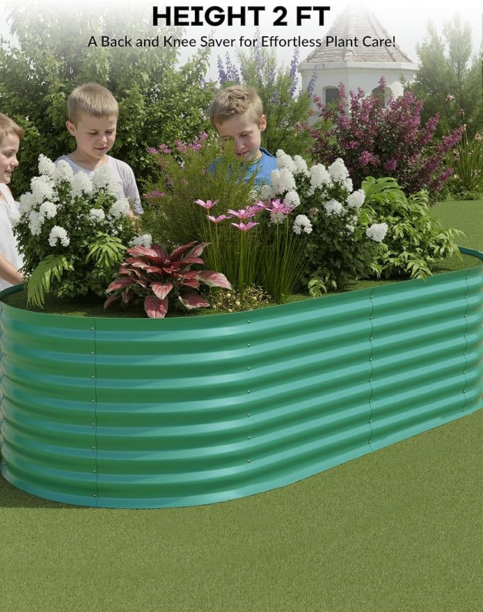 GarveeLife 6x3x2 ft Galvanized Raised Garden Bed - Image 7