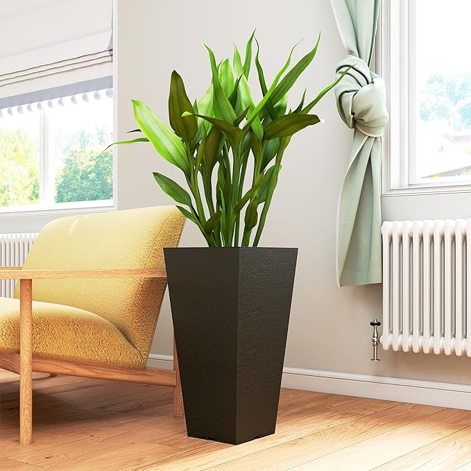 Outsunny 23 Inch Tall Planters for Outdoor Plants, Weather and UV Resistant - Image 7