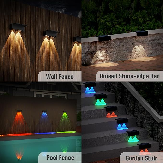 8-Pack Multi-Color Solar Spotlights - Image 9