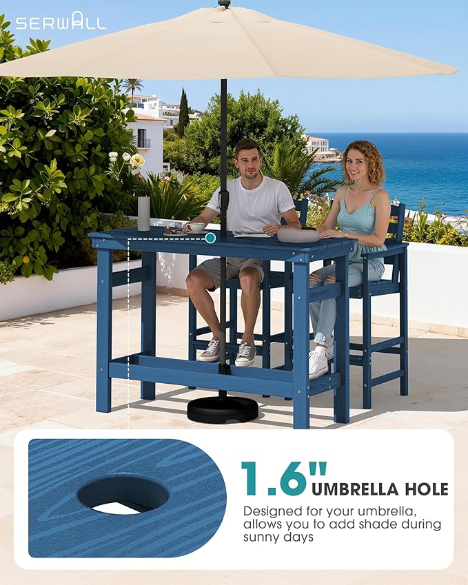 SERWALL 41" Outdoor Bar Table - Image 2