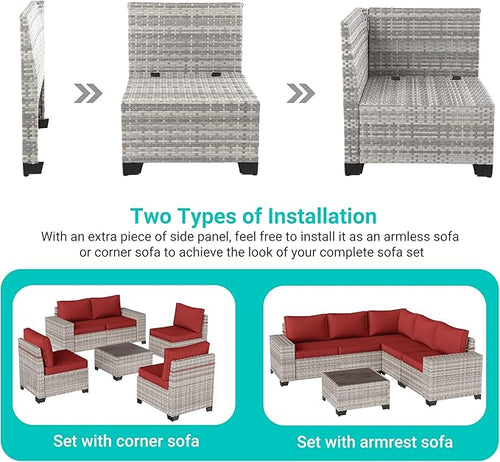 10-Piece Outdoor Patio Furniture Set - Image 2