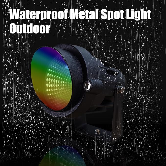 Color Spot Light Outdoor 2-Pack, 120V 12W Waterproof LED Landscape Spotlights - Image 5