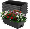 Window Box Planter, 7 Pack Plastic Vegetable Flower Planters Boxes 17 Inches by LOCONHA