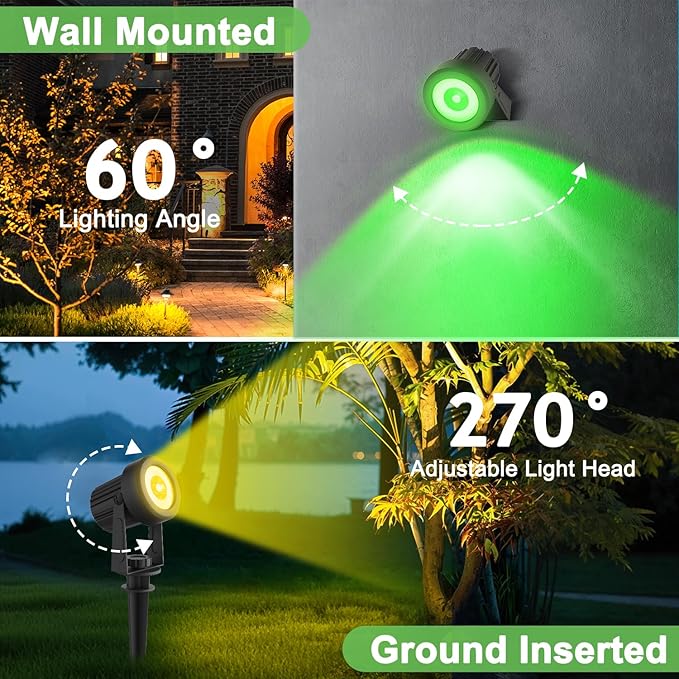 Solar Spotlights Outdoor Waterproof, RGB Landscape Spotlights, Christmas - Image 6