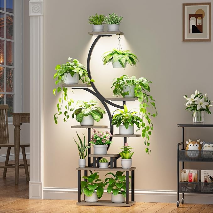 Plant Stand Indoor with Grow Lights - Image 2