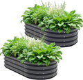 Galvanized Metal Raised Garden Bed Kit by Anmiro
