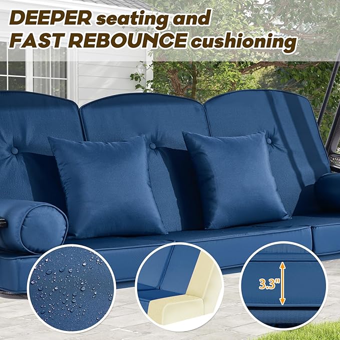 3 in 1 Outdoor Porch Swing - Image 5