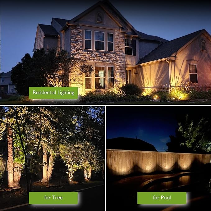 Low Voltage Landscape Lights, 10W 12/24V 2700K Warm White Landscape Lighting - Image 6