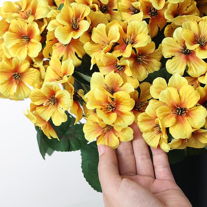 2 Pack Artificial Geranium Flowers Topitary Trees - Image 6