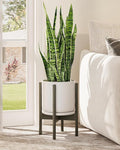 Adjustable Plant Stand Indoor, Bamboo Plant Stand Fits 8 9 10 11 12 Inches by Gentingbro