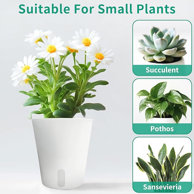 TCBWFY 5 Inch Self Watering Pots - Image 5
