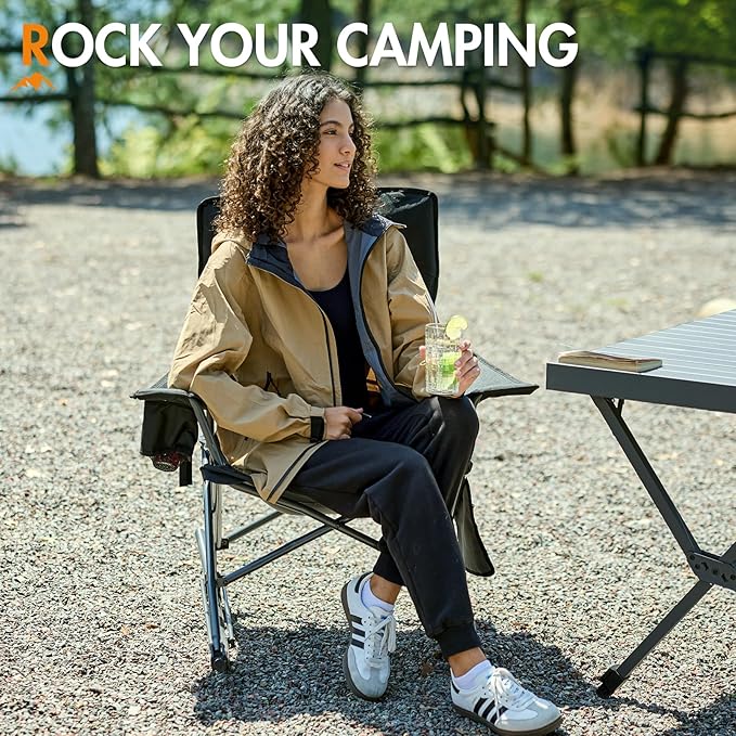 Portal Outdoor Rocking Chair Camping Folding Portable Rocker - Image 3