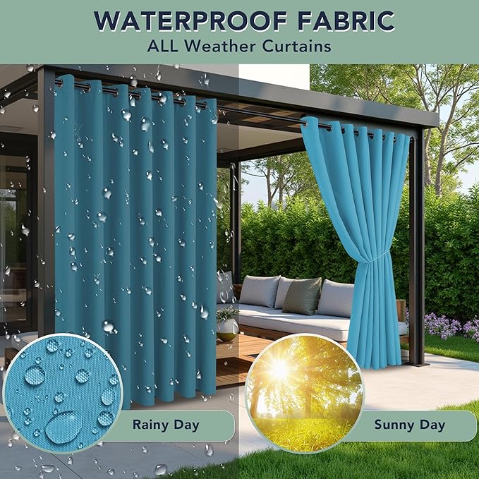 Outdoor Curtains for Patio Waterproof - Image 2