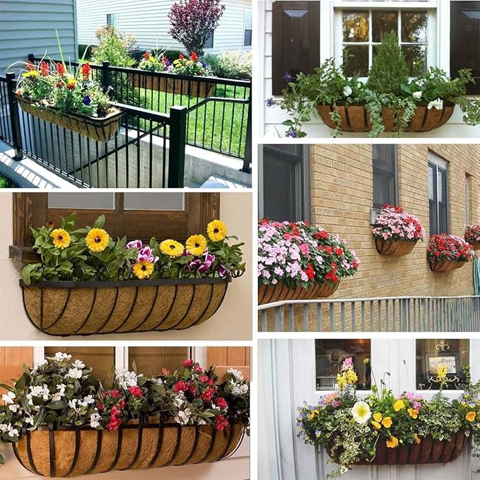 2pcs Trough Coco Liner 24 inch Wall Planter Replaceable Coco Liner - Image 3