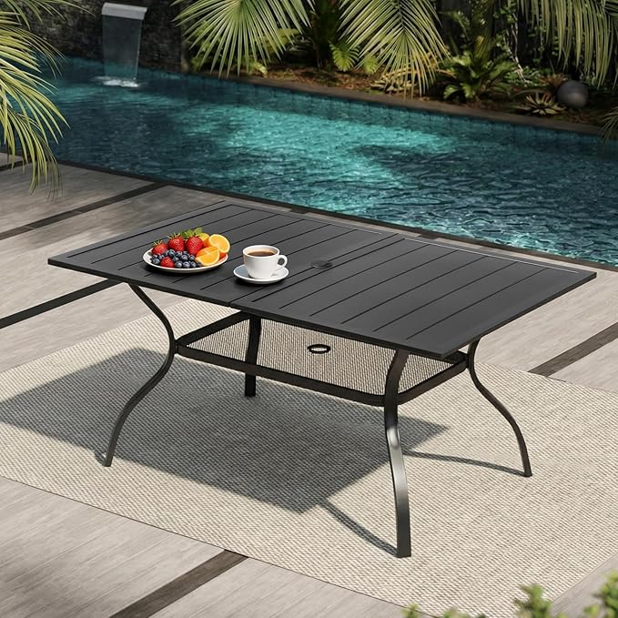 VINGLI 59" Rectangle Patio Table - Image 2