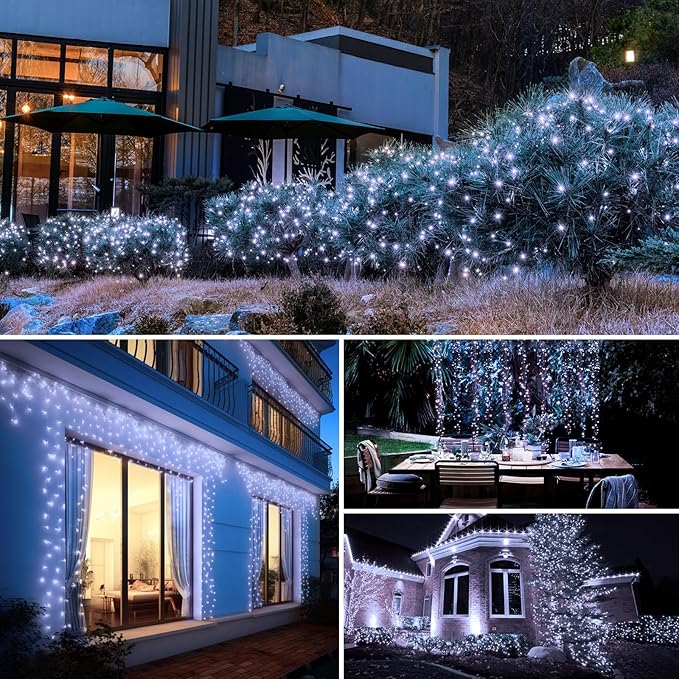 btfarm 8 Pack Solar String Lights Outdoor, Total 640LED 264FT Solar Fairy - Image 6
