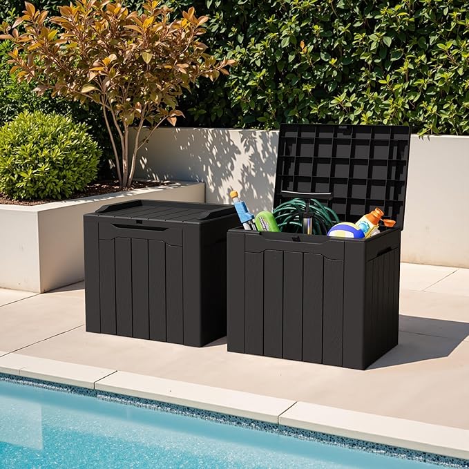 Greesum 31 Gallon Deck Box for Outside, All Weather Outdoor Storage Boxes for - Image 4