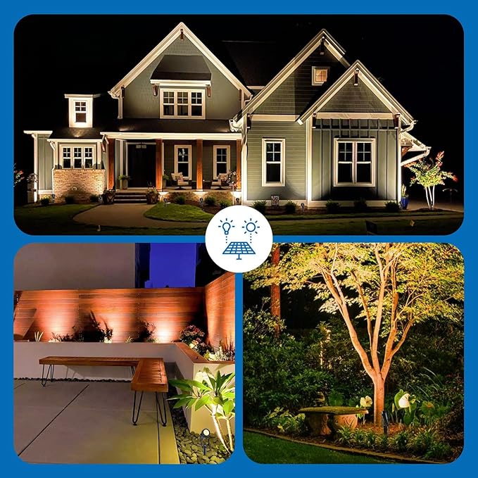 ALOVECO Solar Spot Lights Outdoor 4-in-1 Solar Powered Spotlights IP65 - Image 2