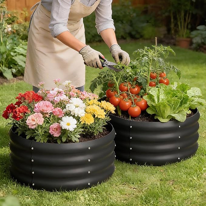 2-Pack 2x1ft Galvanized Raised Garden Bed, Outdoor Planter Bed, Metal Planter - Image 7