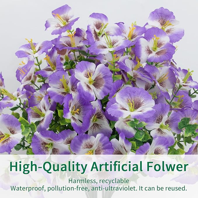 24 Bundles Artificial Pansy Flowers - Image 7