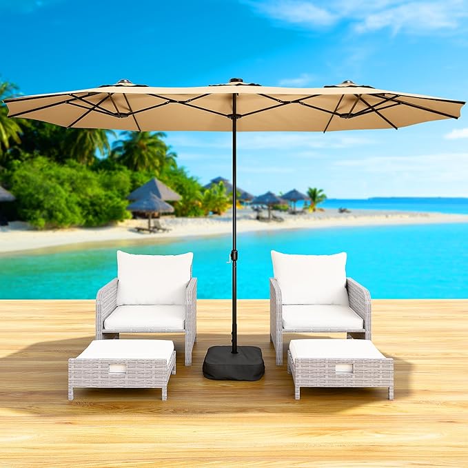 LEVELEVE 14FT Double-Sided Patio Umbrella - Image 7