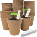 40Pcs 3.15 Inch Peat Pots, Biodegradable Eco-Friendly Round Plant Seedling by INCIKITI