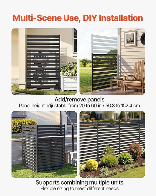 VEVOR Metal Privacy Screen, Garden Divider Panel - Image 6