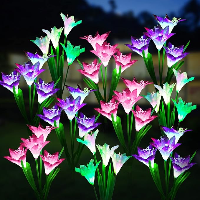 WdtPro Solar Outdoor Lights Garden Decorative 10 Pack, Waterproof Solar Garden by WdtPro