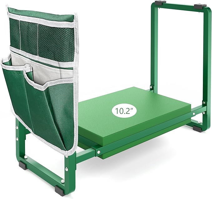 FLINTER Garden Kneeler and Seat, 10.2" Wider Heavy Duty Thick Gardening Bench by FlinterOfficial