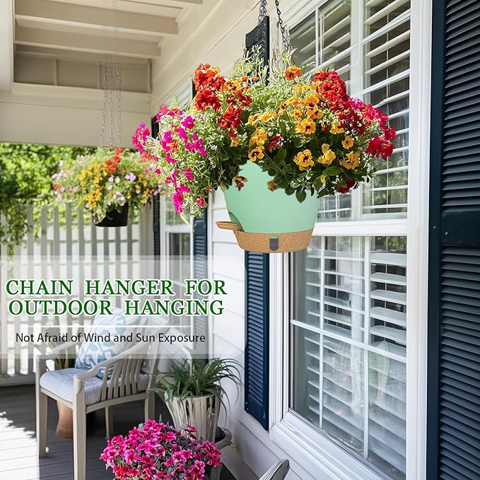 Hanging Planter for Indoor Plants 8 Inch, 2 Pack Self Watering Hanging Baskets - Image 8