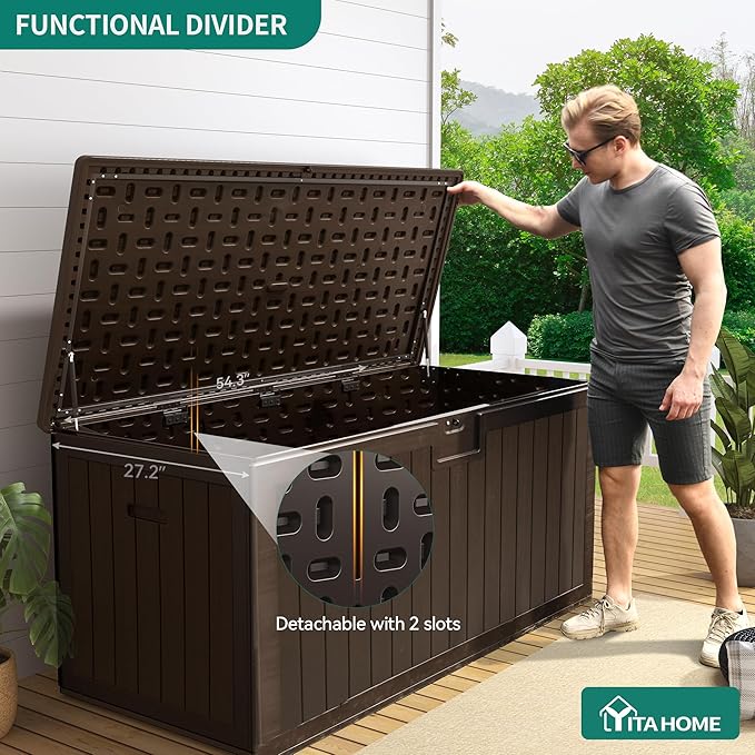 YITAHOME 150 Gallon Large Deck Box - Image 4