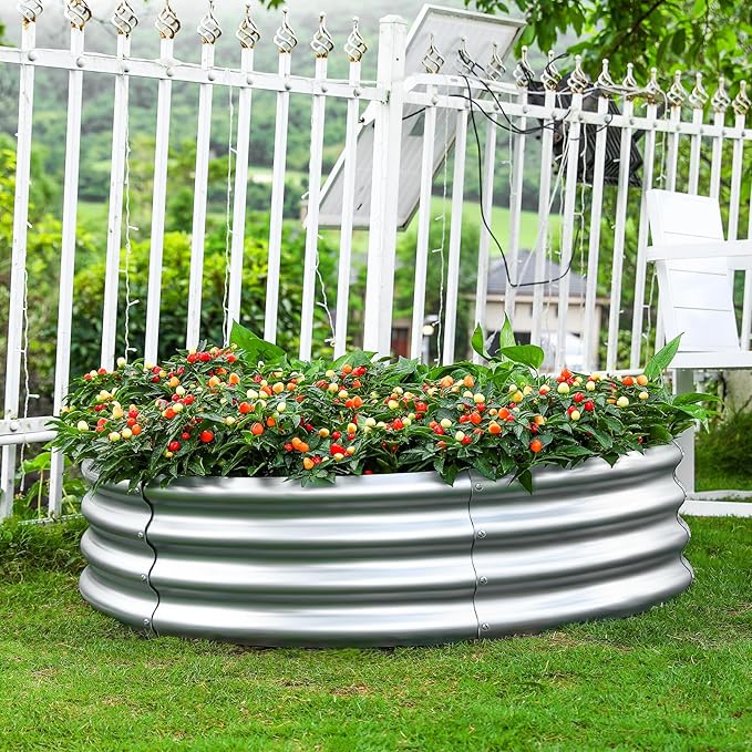Land Guard 2 Pack 2×2×1ft Galvanized Raised Garden Bed, Planter Raised Garden - Image 4