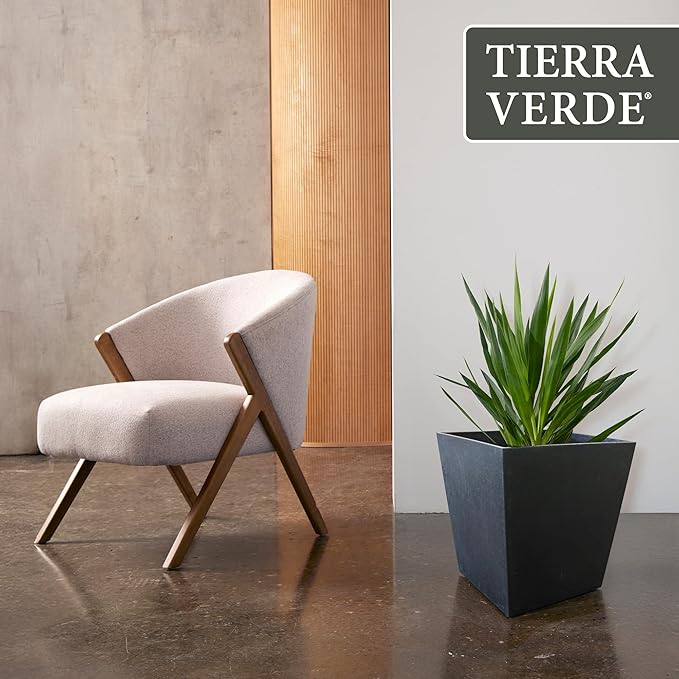 Tierra Verde 2-Pack Indoor & Outdoor Self-Watering Square Planters - Image 8